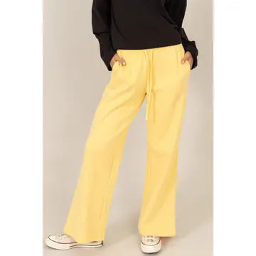 Mid Rise Drawstring Spring Pants
