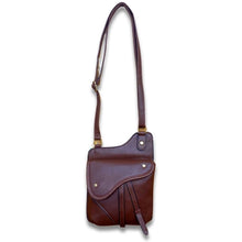 Load image into Gallery viewer, Vegan Leather Saddle Bag
