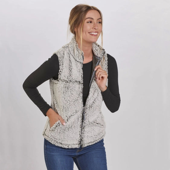 Heidi Full Zip Sherpa Vest