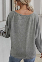 Load image into Gallery viewer, Annie Dolman Pullover With Button Sleeve Detailing

