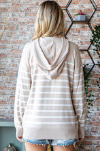 Load image into Gallery viewer, Bree Taupe Lightweight Hooded Sweater
