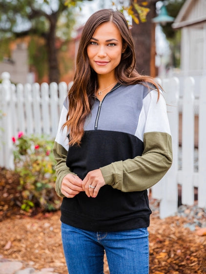 Gabbi Color Block Hoodie