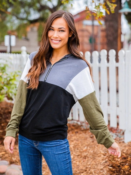 Gabbi Color Block Hoodie