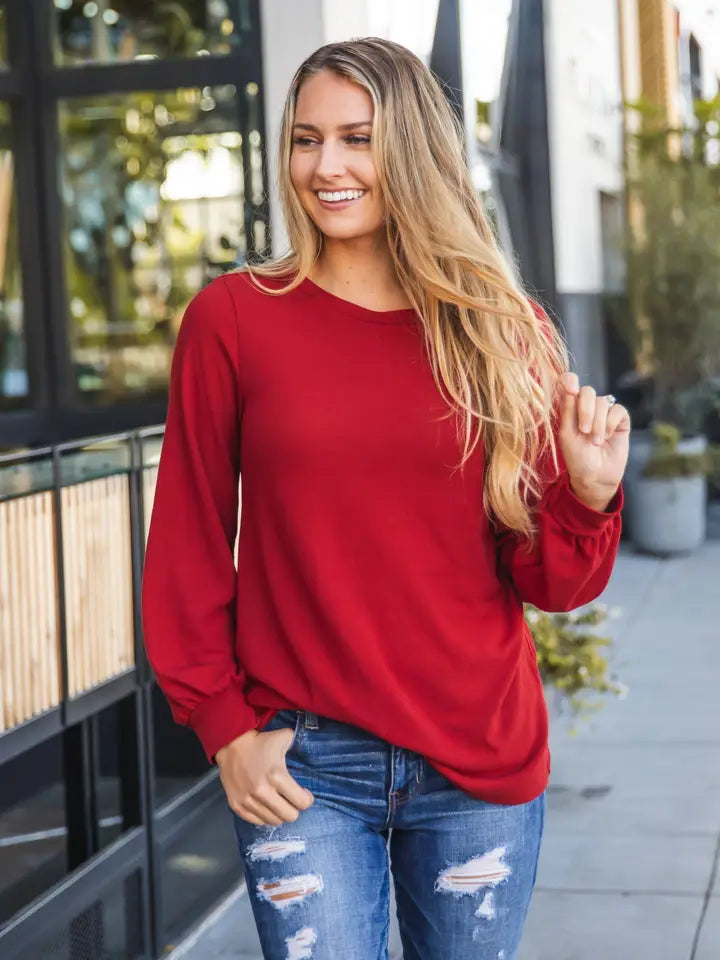 Annie Red Wine Solid Top