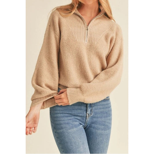 Harper Half Zip Pullover Sweater