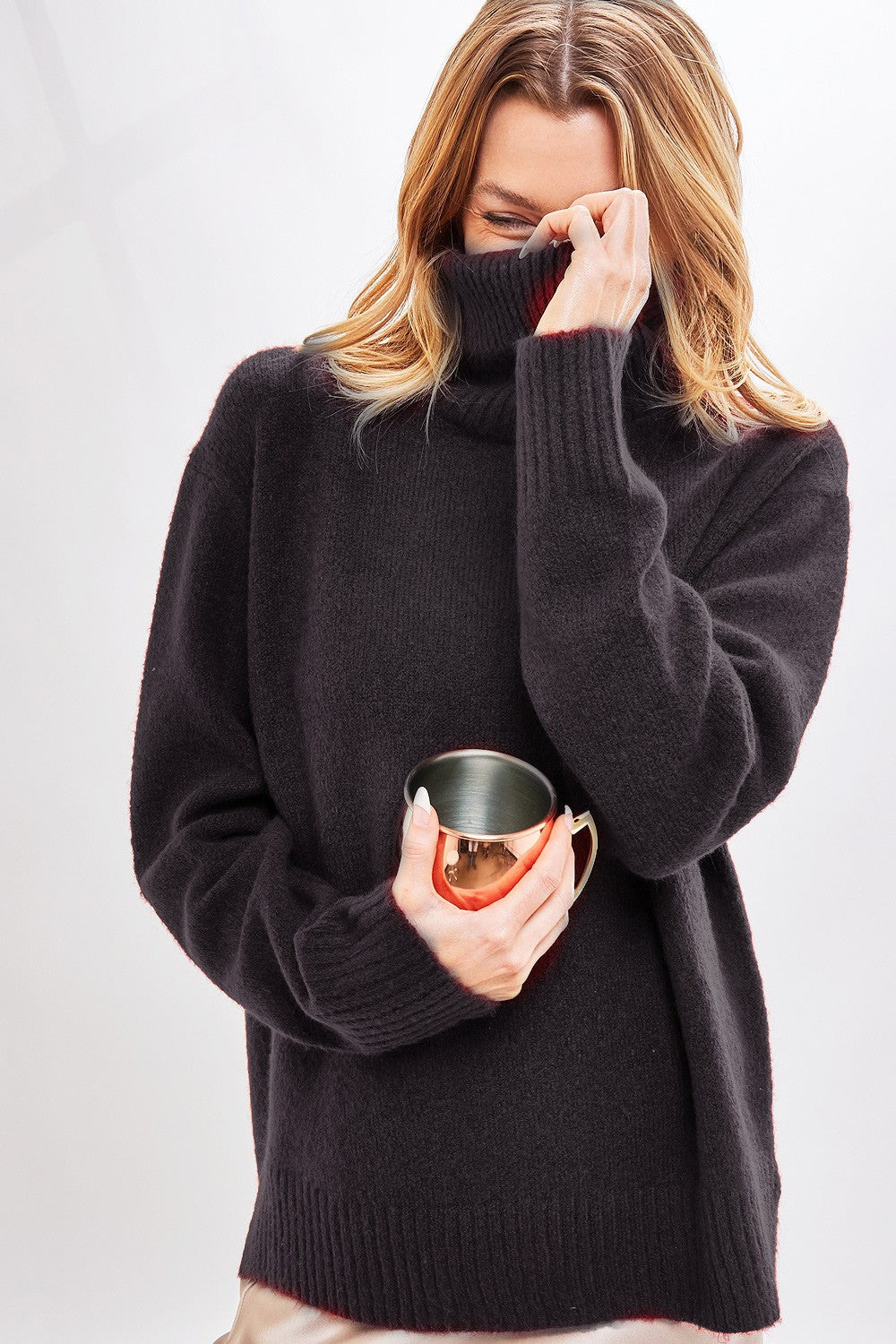 Stella Soft Turtleneck Knit Sweater