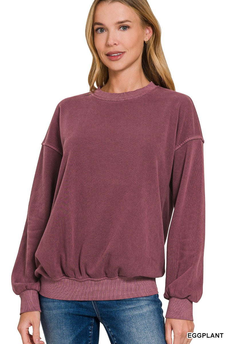 Meredith Fleece Pigment Dyed Sweatshirt