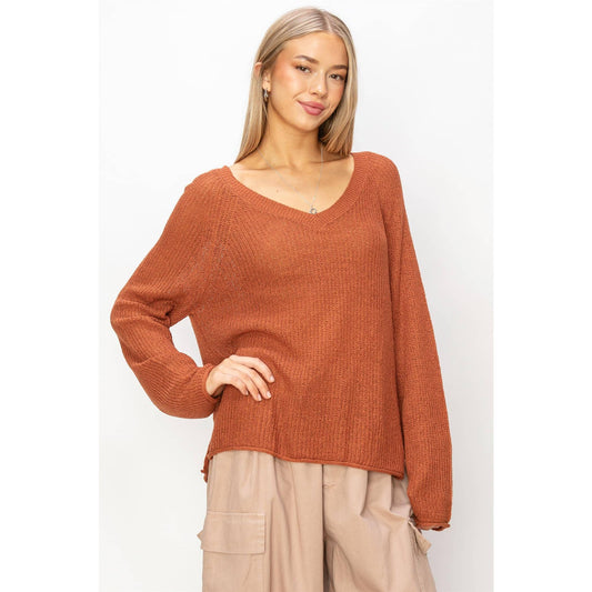 Olivia Oversized Vneck Sweater