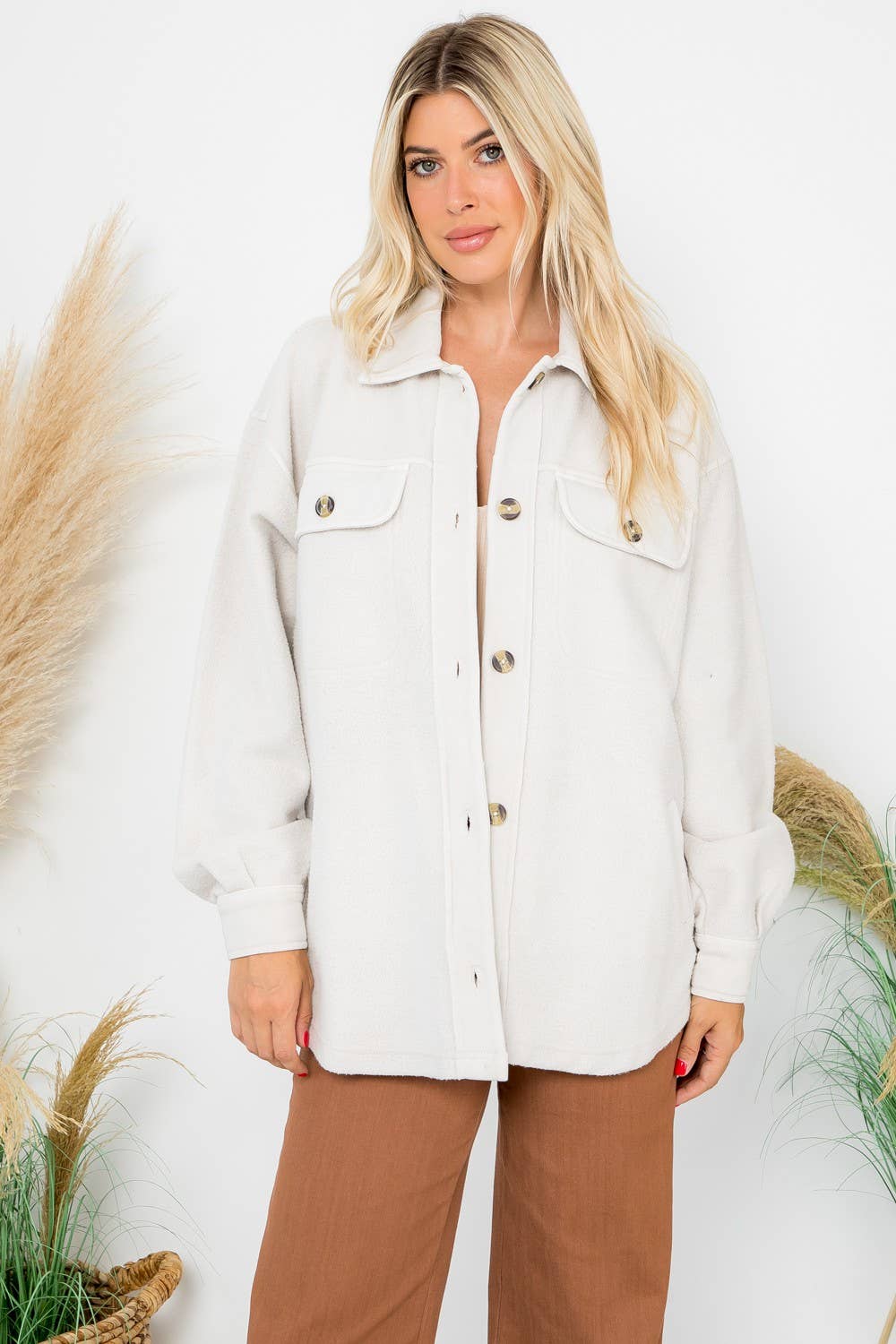 Ginny Washed Fleece Shacket