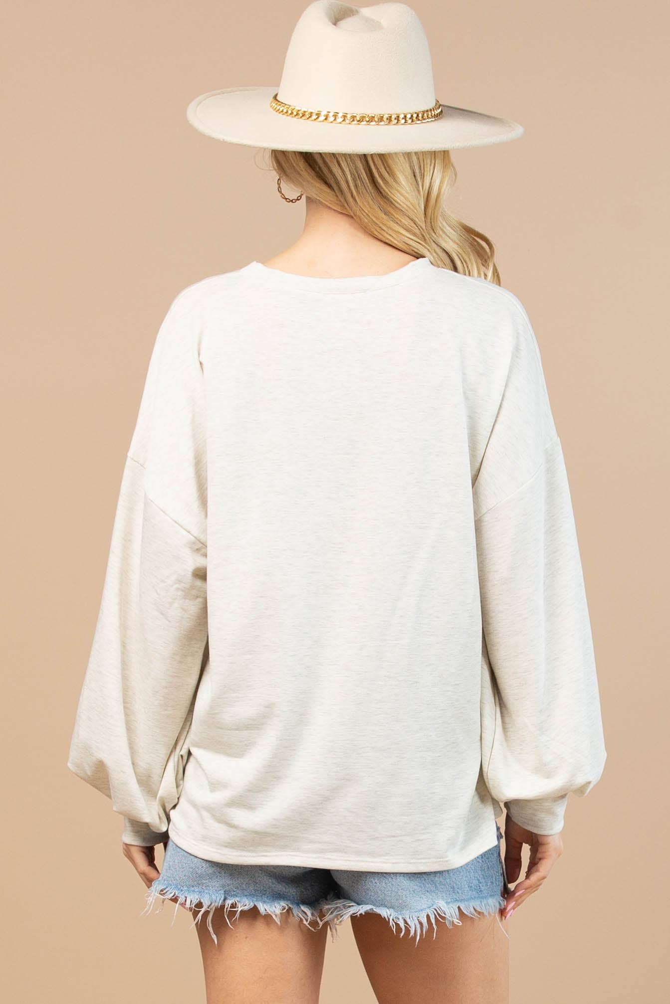 Ashlynn Western Graphic French Terry Top