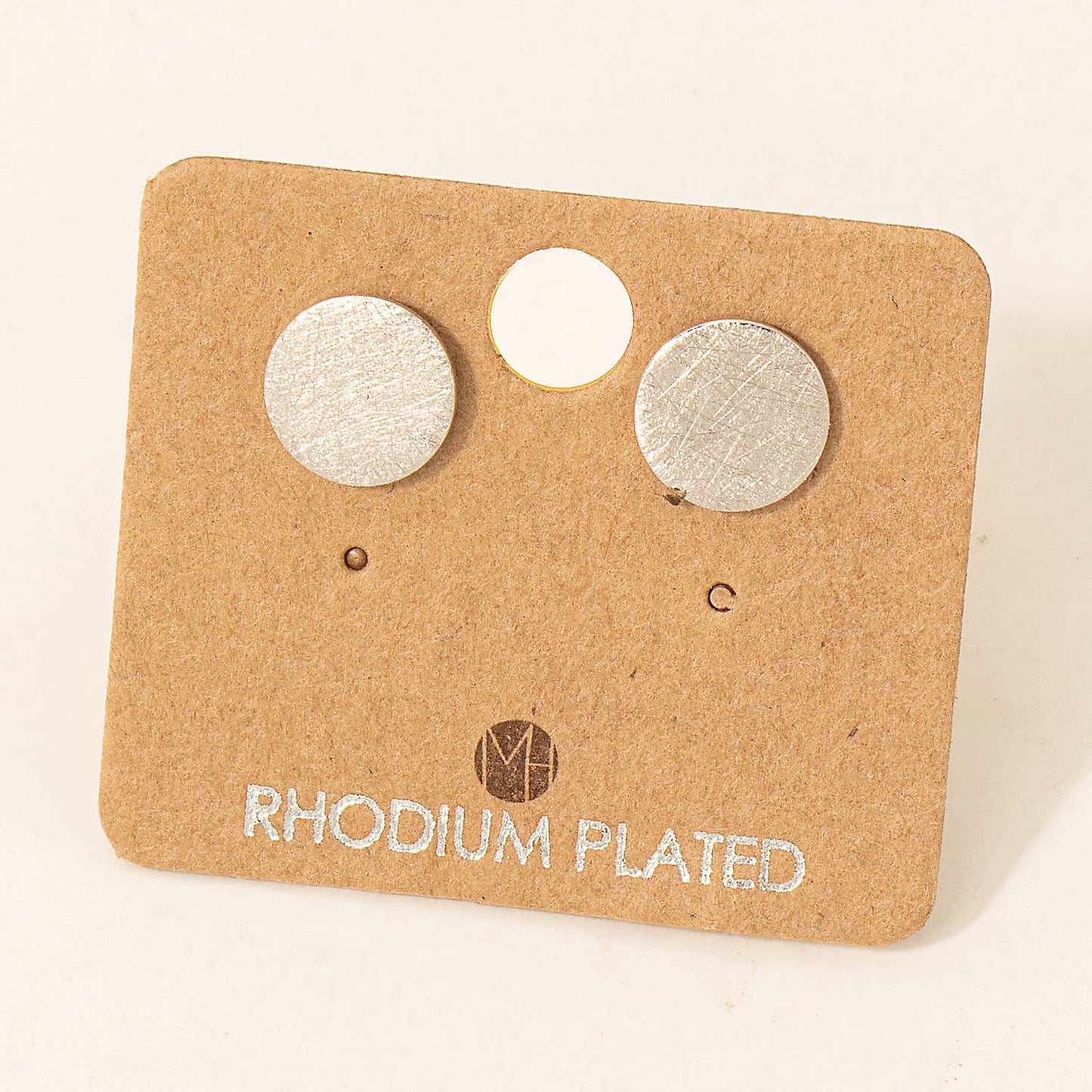 Circle Disc Stud Earrings: G
