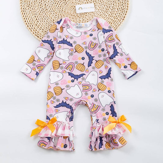 Ghosts & Bats Fall Romper