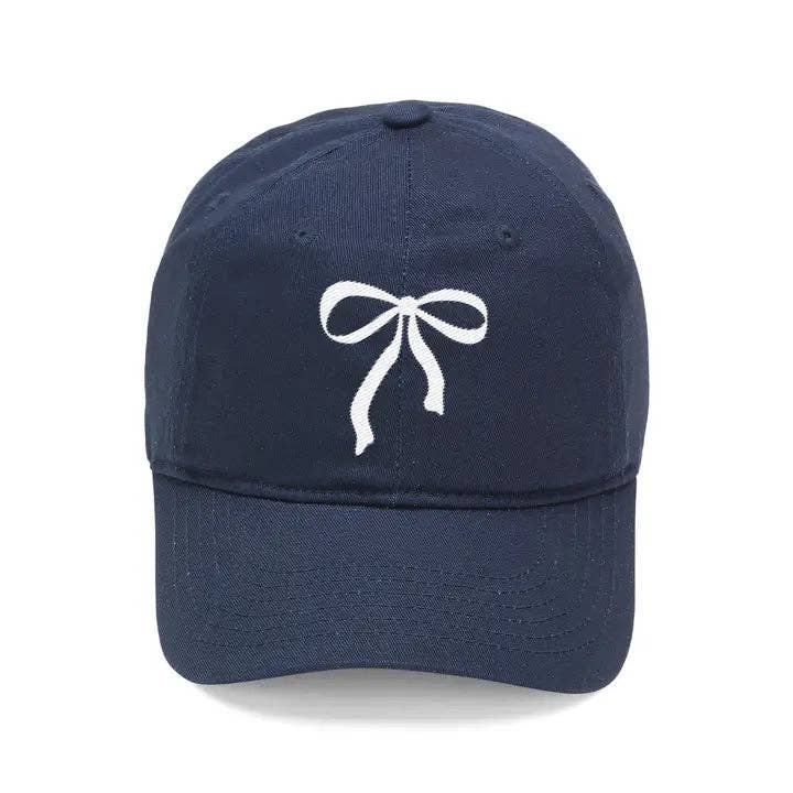 Bow Embroidered Cap - 3 Colors