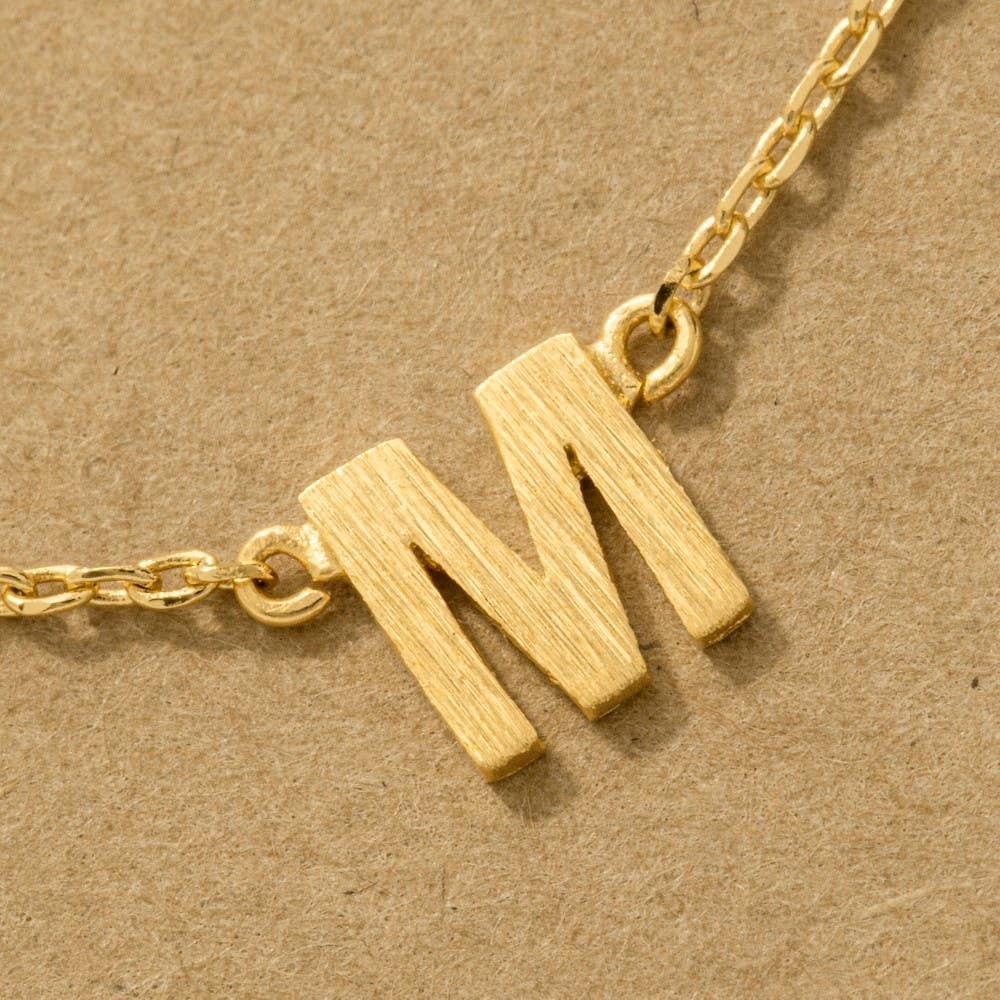 Gold Dipped Mama Station Charm Necklace: G
