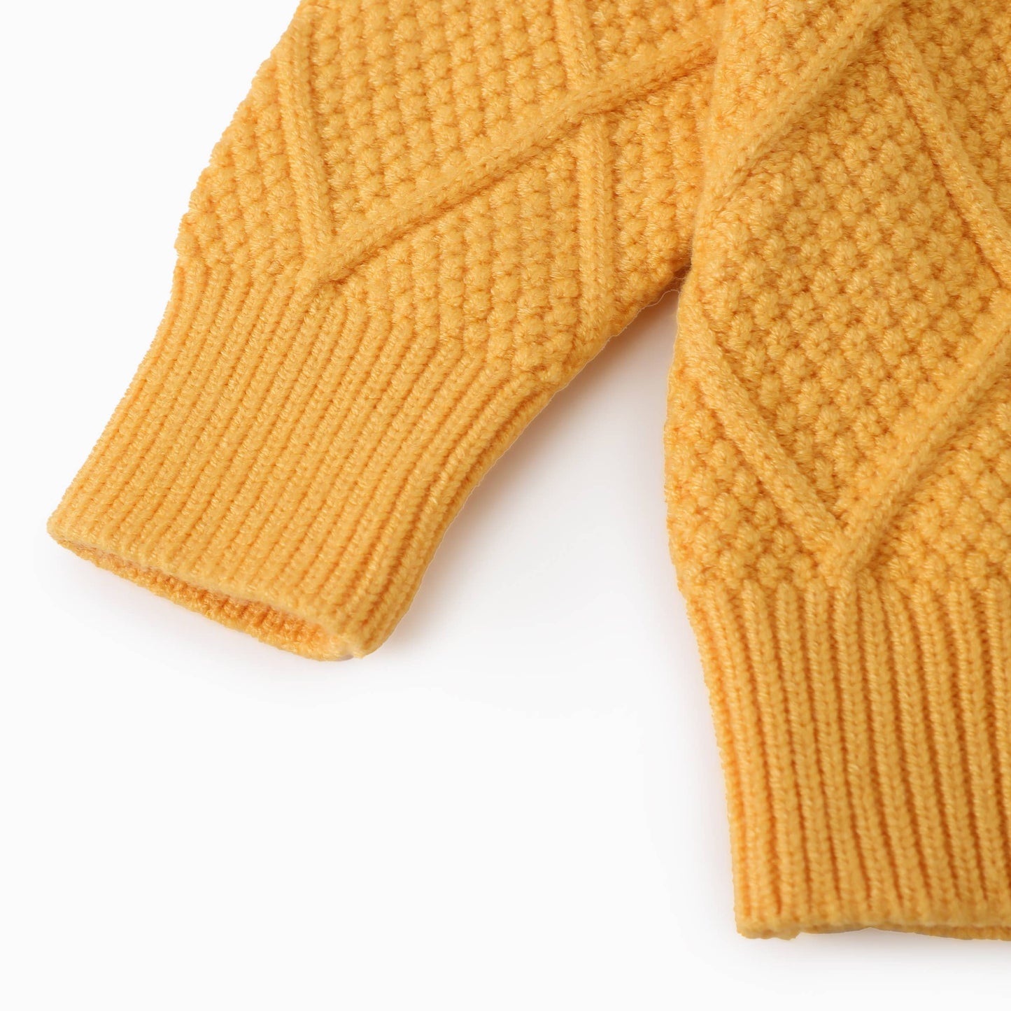 Baby Textured Sweater Jacket: Yellow / 3-6 Months