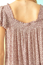 Load image into Gallery viewer, Alexis Double Flutter Sleeve Top - Plum
