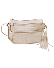Load image into Gallery viewer, Cowhide Leather Crossbody Shoulder Bag: Bone
