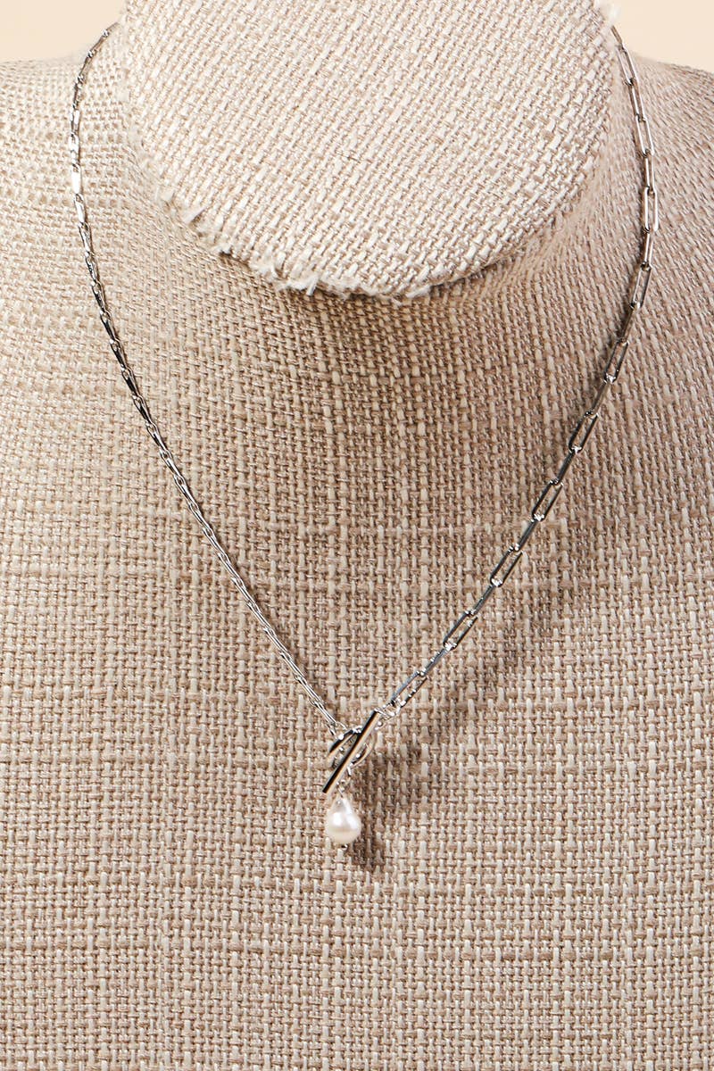Triple Oval Chain Link Necklace: G