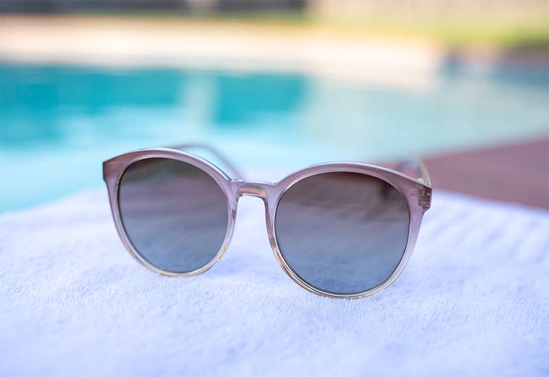 Keely Polarized Sunglasses: Black