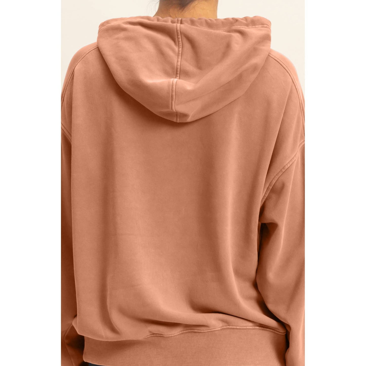 Miriam Mineral Washed Hoodie - Chestnut