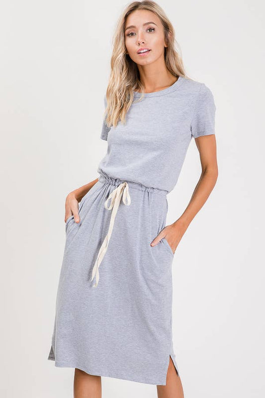 Jillian Heather Gray Tshirt Dress