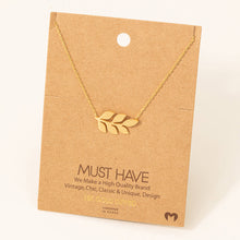 Load image into Gallery viewer, Dainty Leaf Pendant Necklace: G
