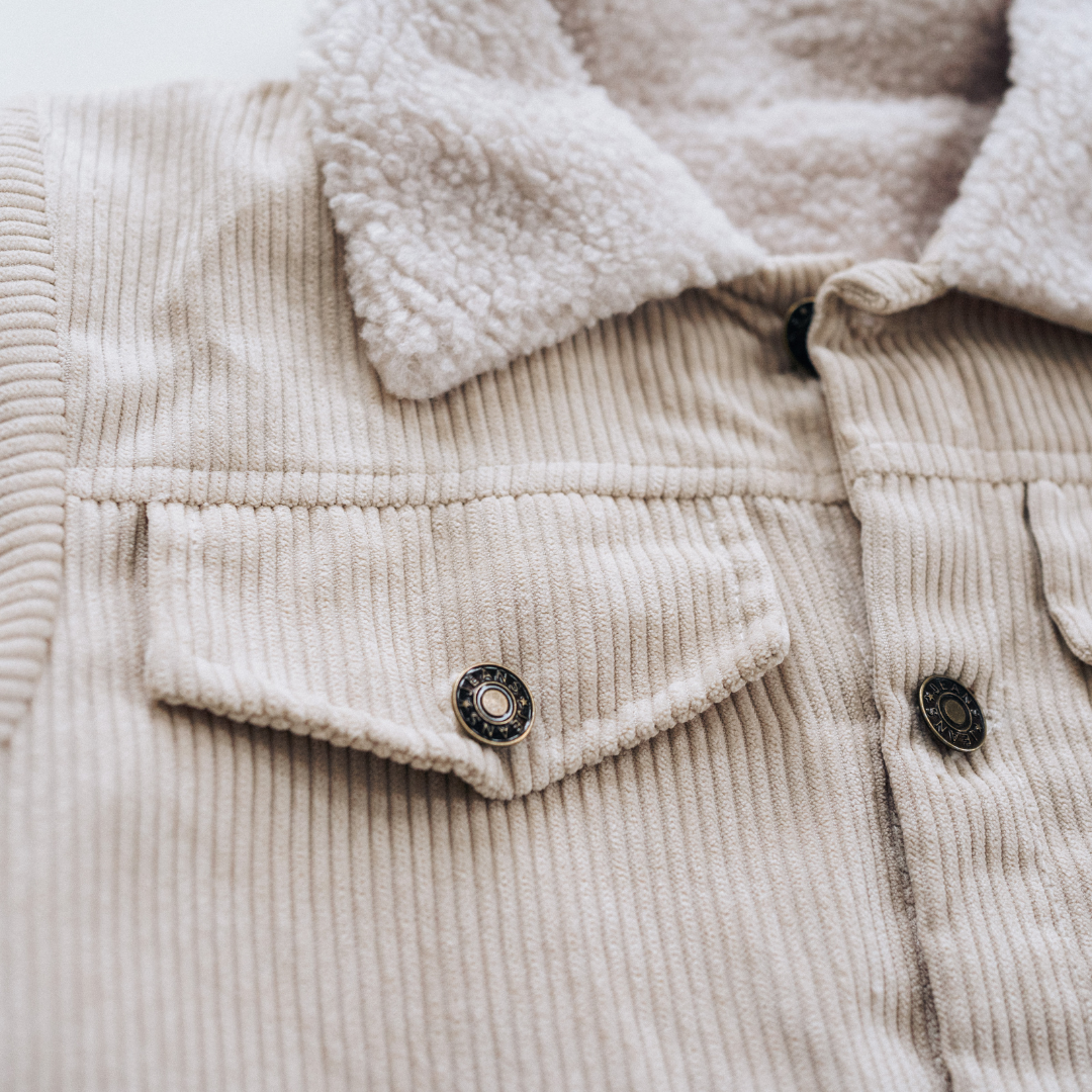 Sherpa Collar Bone Corduroy Jacket-Child: 2T