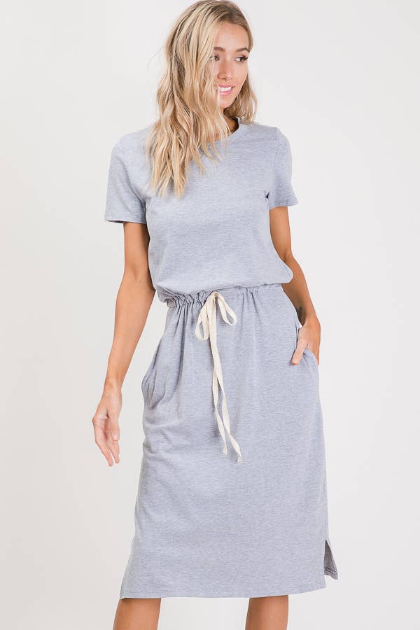 Jillian Heather Gray Tshirt Dress