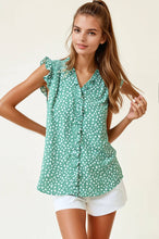 Load image into Gallery viewer, Regan Smocked Frill Top
