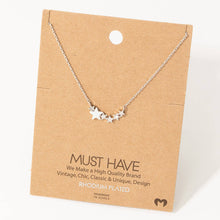 Load image into Gallery viewer, Dainty Multi Star Charm Necklace
