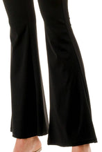 Load image into Gallery viewer, Wide Waist Black Yoga Flare Pants
