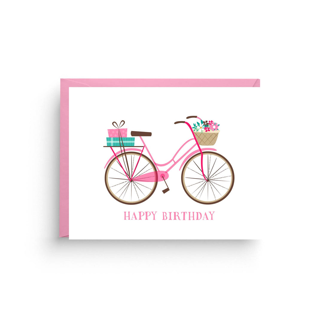 Vintage Bicycle Birthday Card