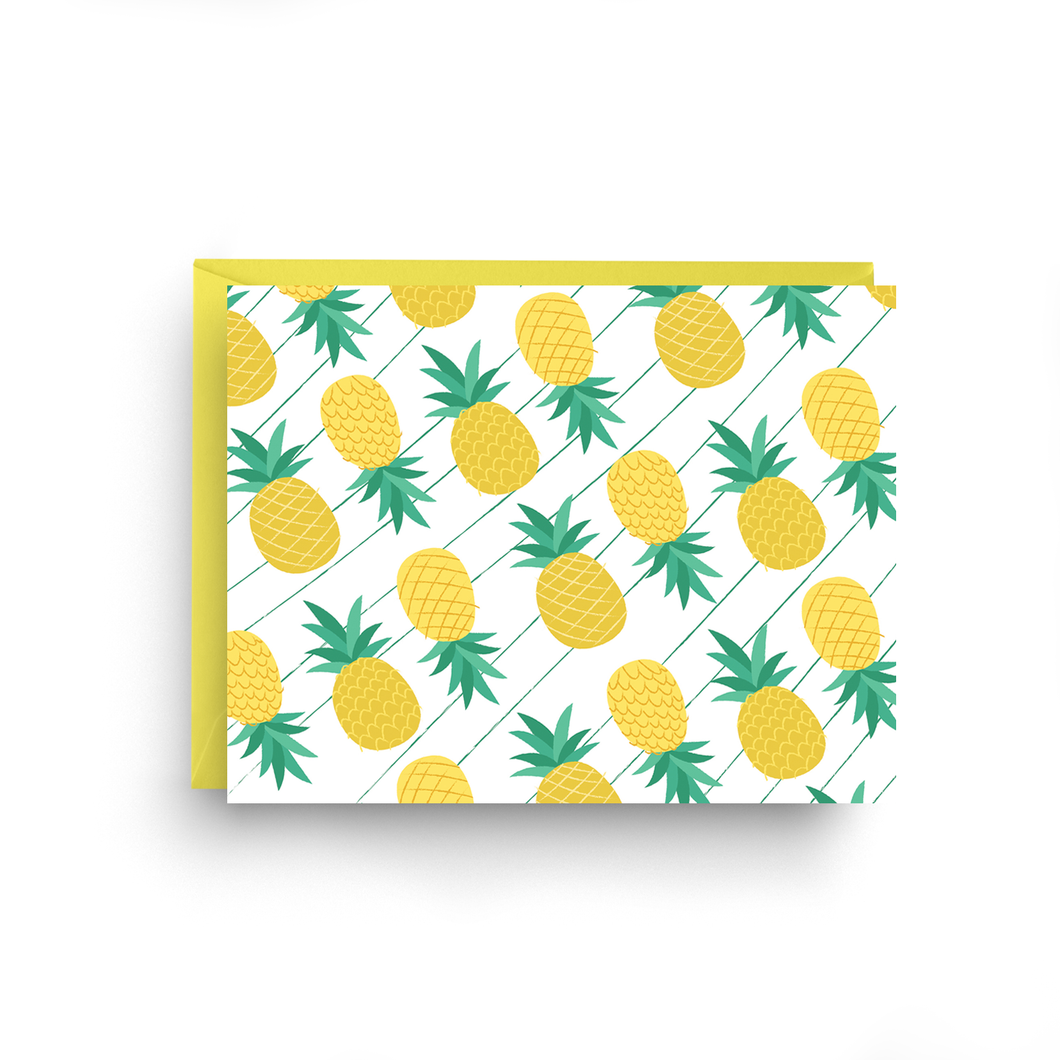 Pineapples - Blank Card