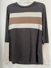 Load image into Gallery viewer, Susannah Thumbhole Ribbed Contrast Top (2 left)
