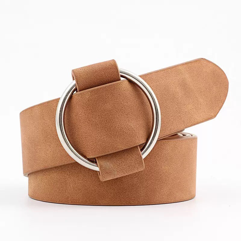 Vegan Leather O-Ring Belt - 4 colors