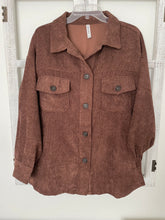 Load image into Gallery viewer, Willa Brown Corduroy Shacket (1 left)
